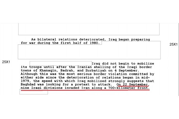افشای اسناد ۵۰ ساله سازمان سیا / جنگ با ایران را عراق آغاز کرد